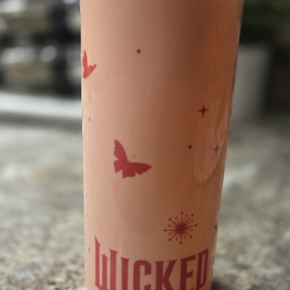 Wicked Pink Glinda Tumbler with Straw - Picture 3 of 9